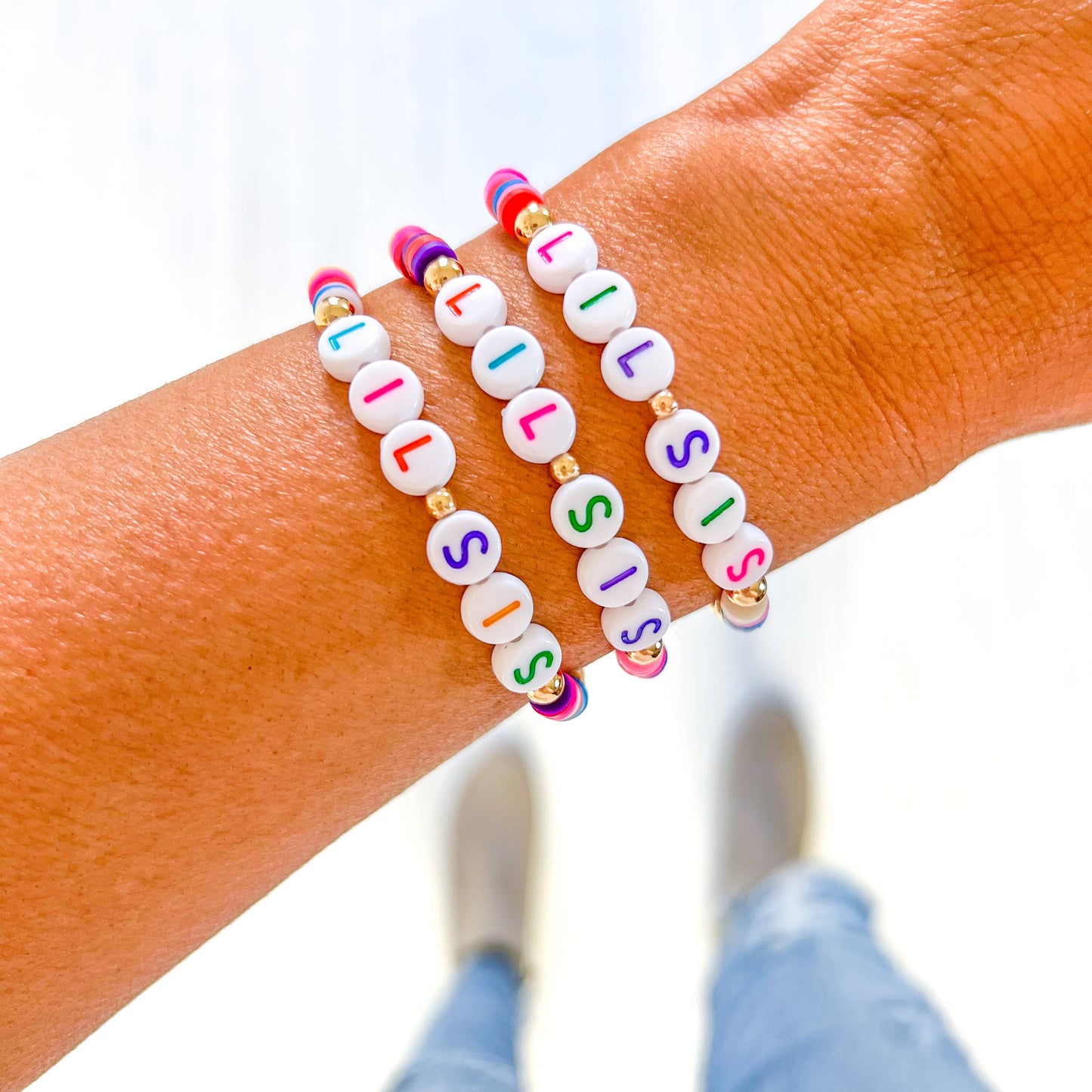 Big Sis, Lil Sis gold filled bracelet