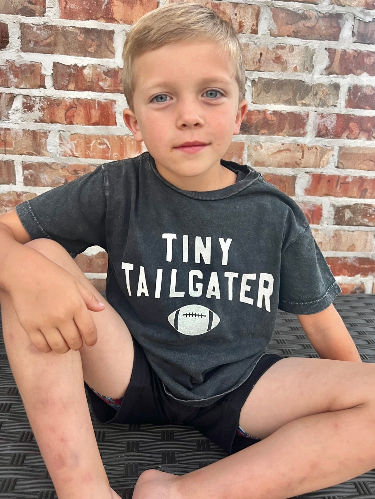 Tiny Tailgater Washed Graphic Top