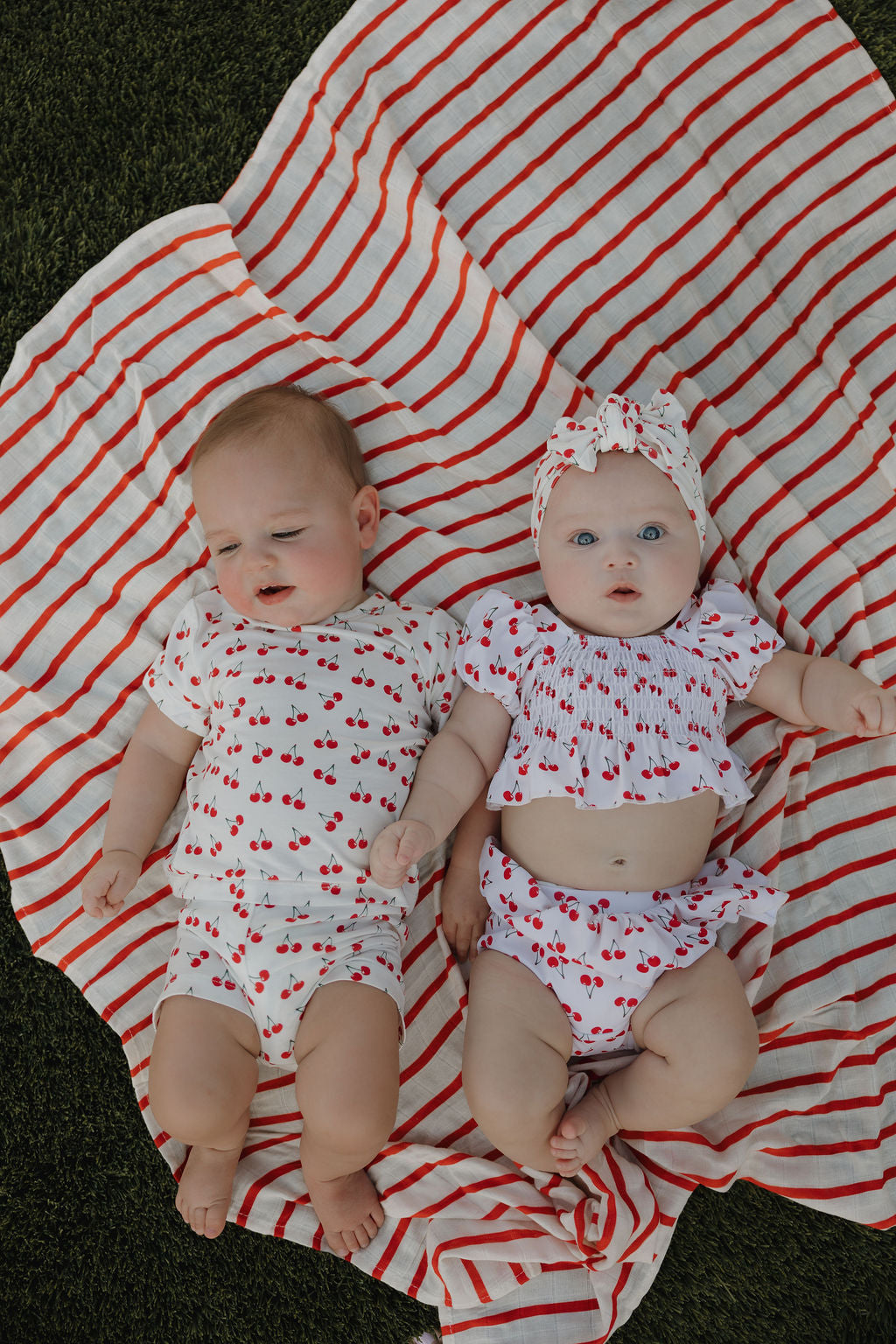 Bamboo Short Set | Sweetheart Cherries