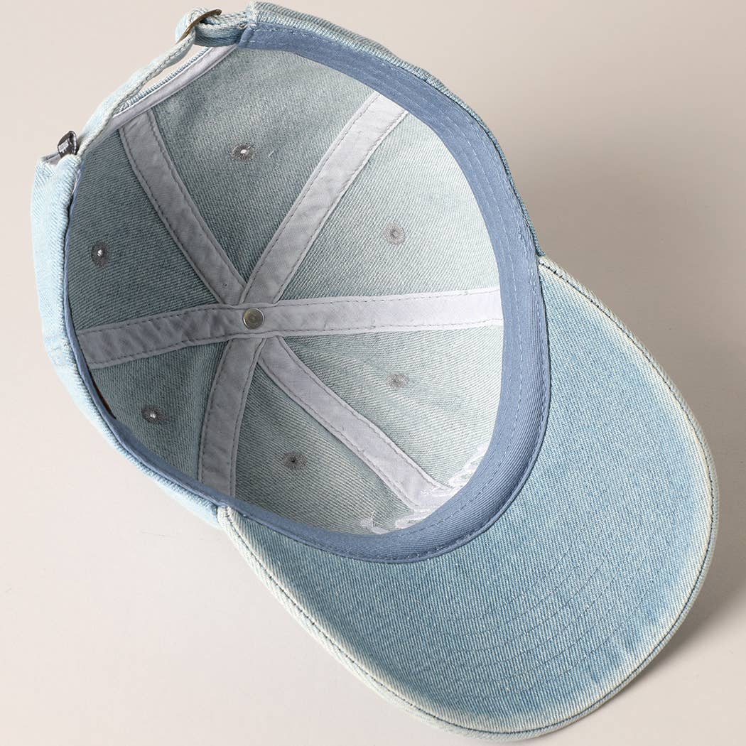 Mini Text Match with Dad and Mom Embroidery Cap