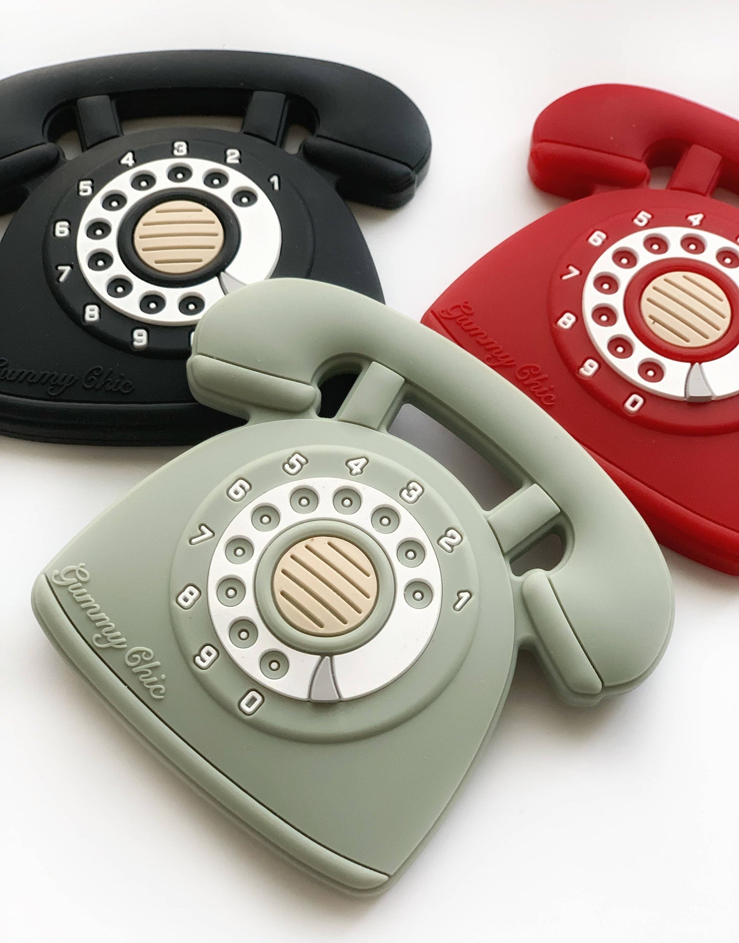 Rotary Dial Phone Teether - Desert Sage