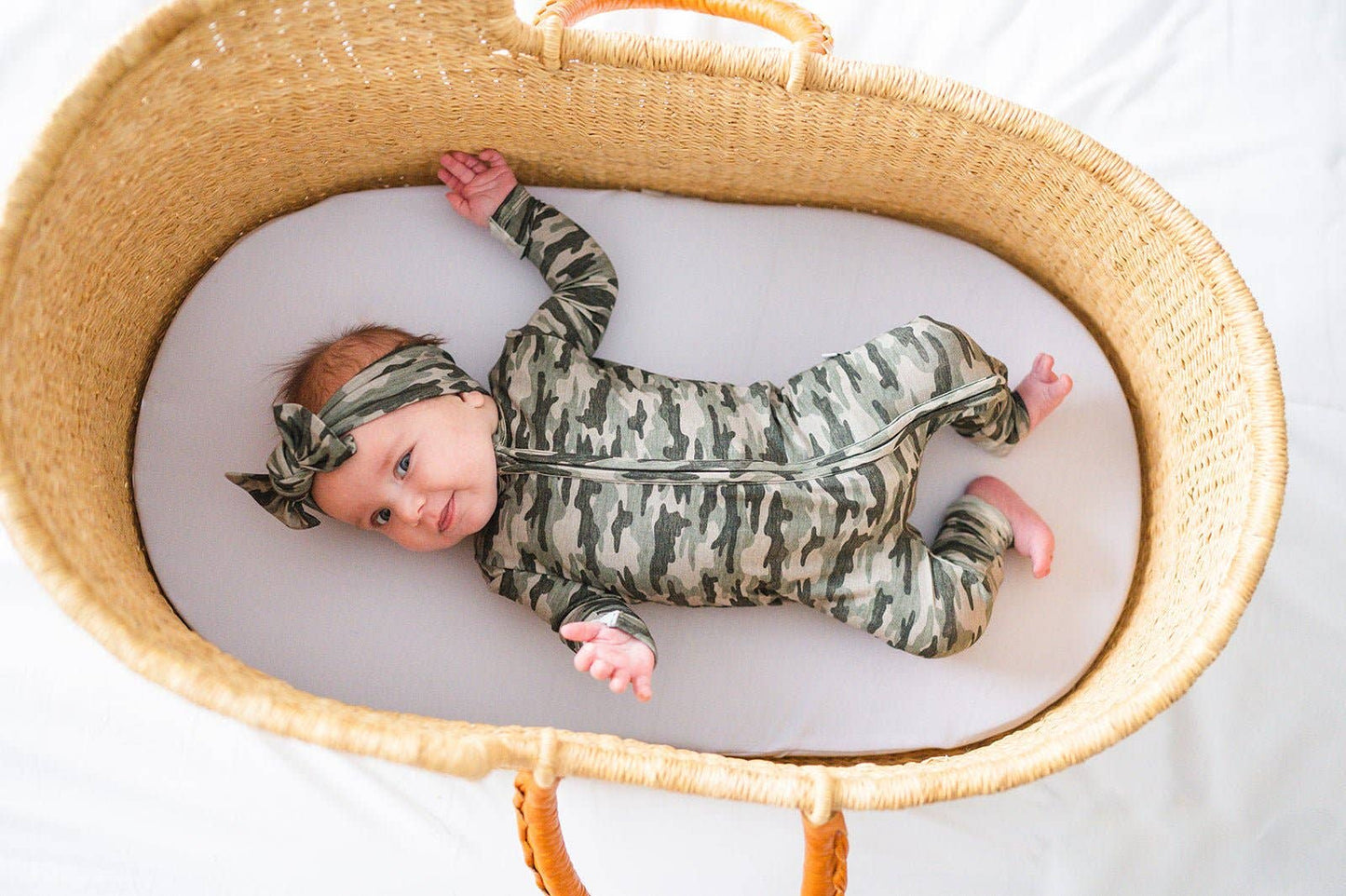 Camo Zipper Romper