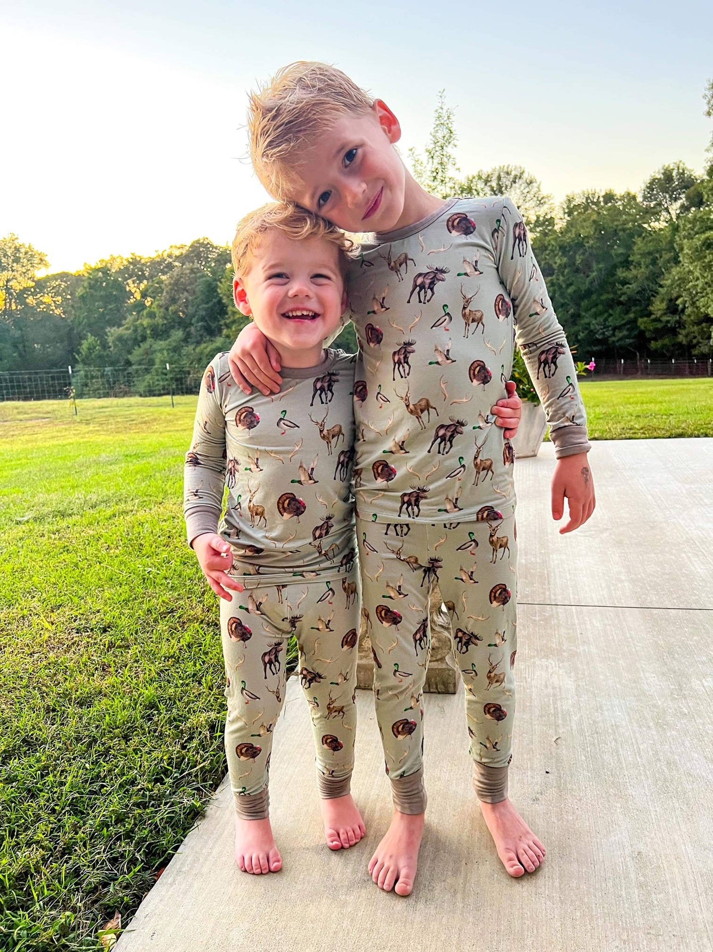 Boys Clothing Bamboo Hunting Deer