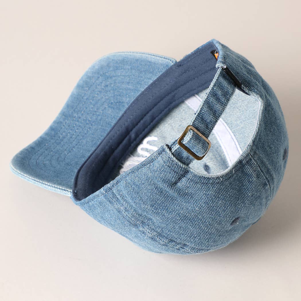 Mini Text Match with Dad and Mom Embroidery Cap