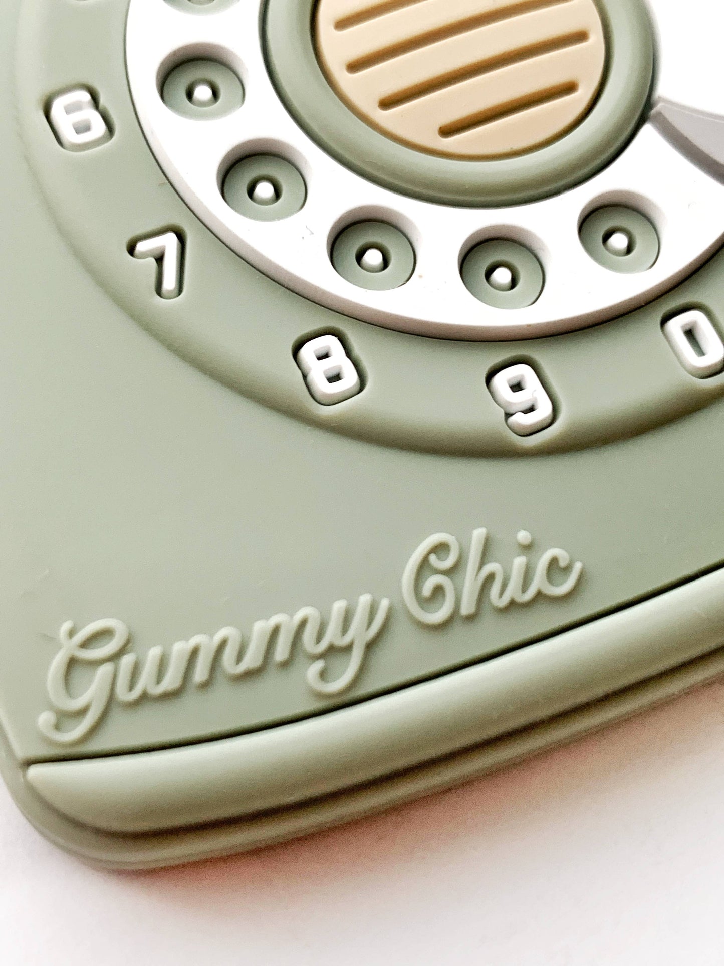 Rotary Dial Phone Teether - Desert Sage