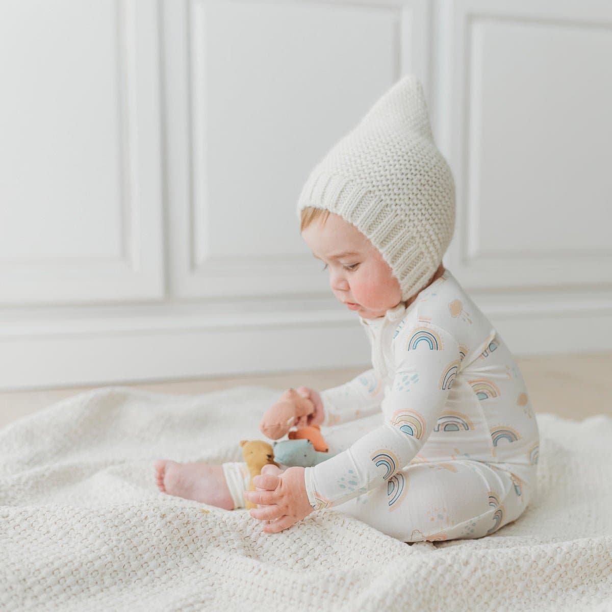 Rainbows Bamboo Convertible Footie