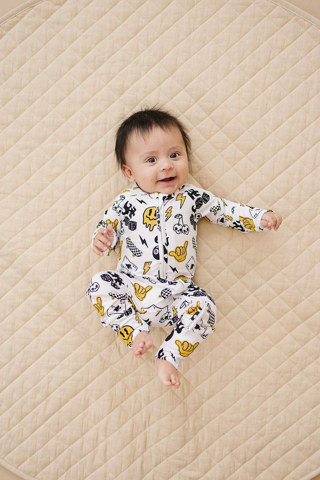 Bamboo Zip Romper | Lucky Vibes