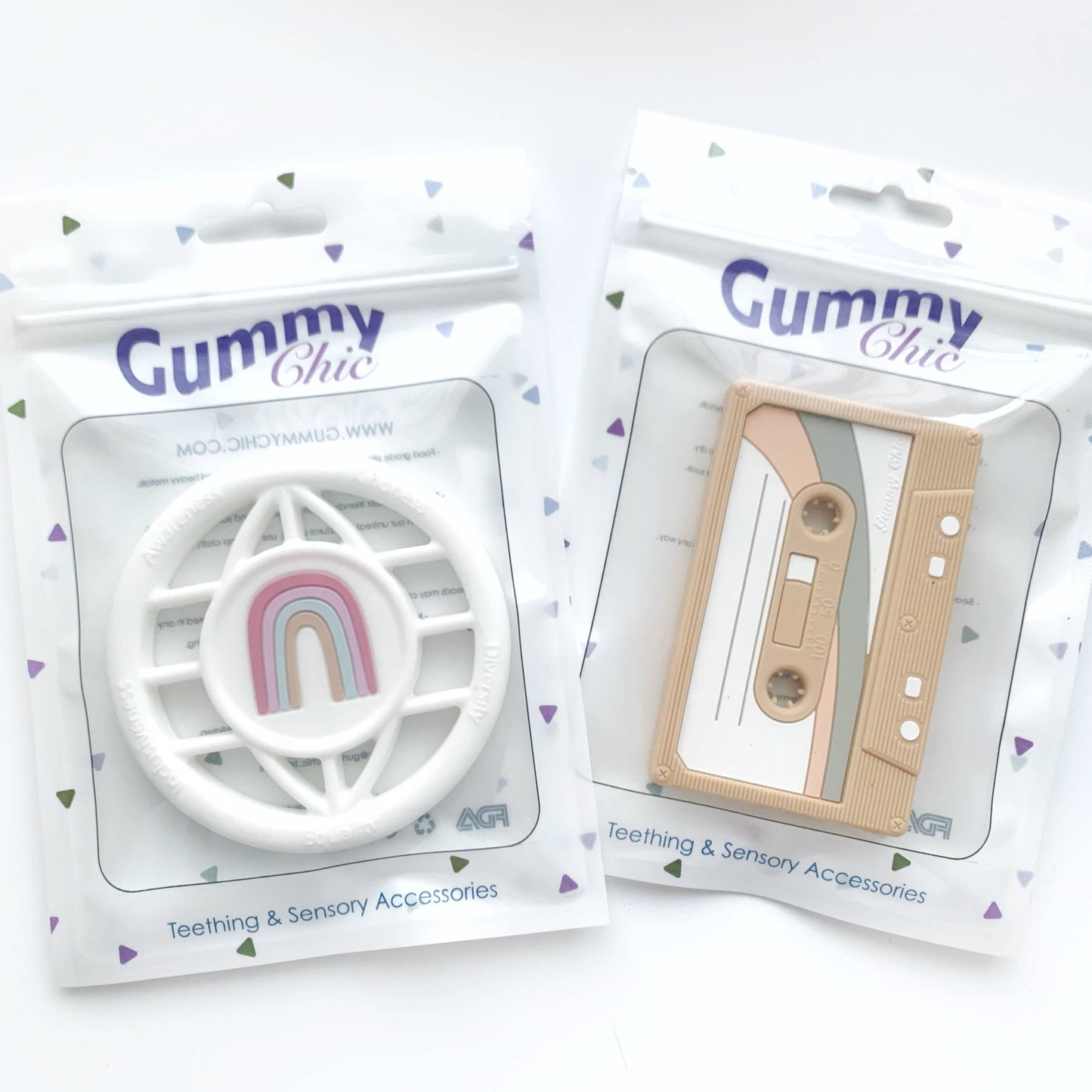 Cassette Tape Teether - Pink