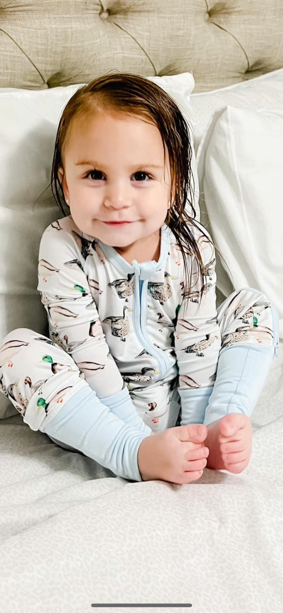 Bamboo Pajama Set Duck Mallard Hunting