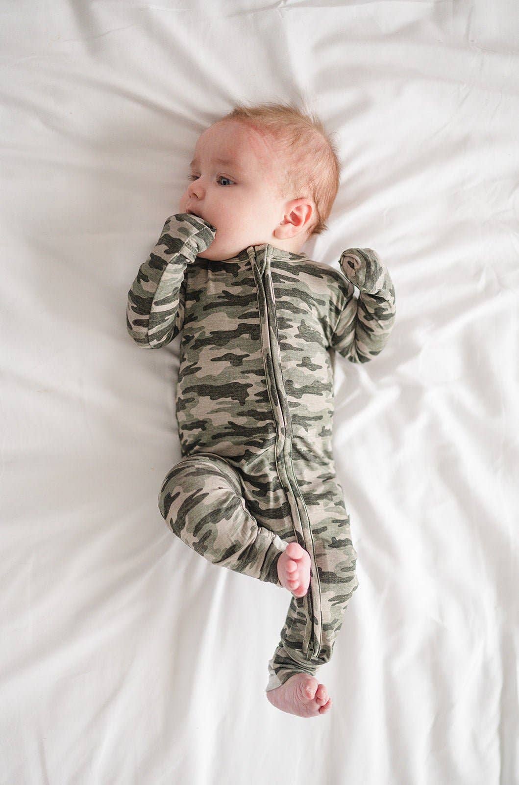 Camo Zipper Romper