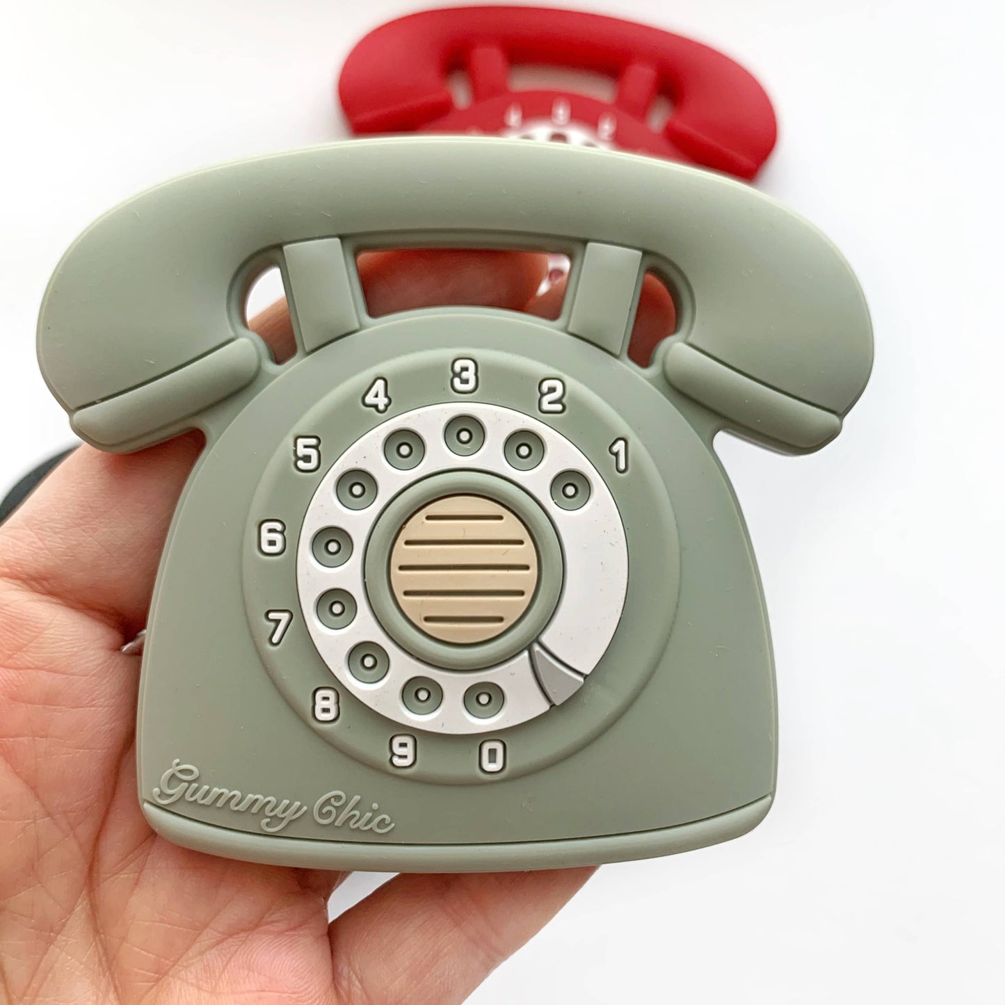 Rotary Dial Phone Teether - Desert Sage