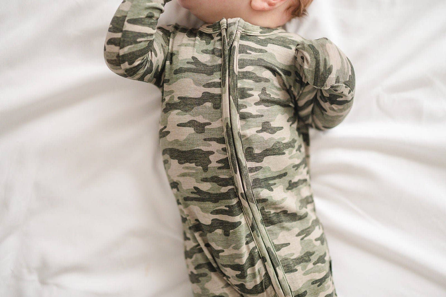 Camo Zipper Romper