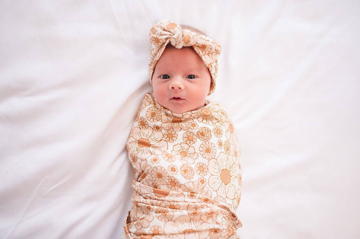 Bamboo Stretch Swaddle - Flower Garden: Swaddle Only