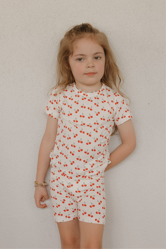 Bamboo Short Set | Sweetheart Cherries