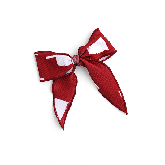 Hair Accessories Baby Clothing Hair Clip Bow Oklahoma Crimson & White