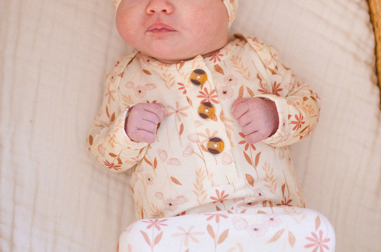 Knotted Baby Gown -  Wildflower: Gown Only