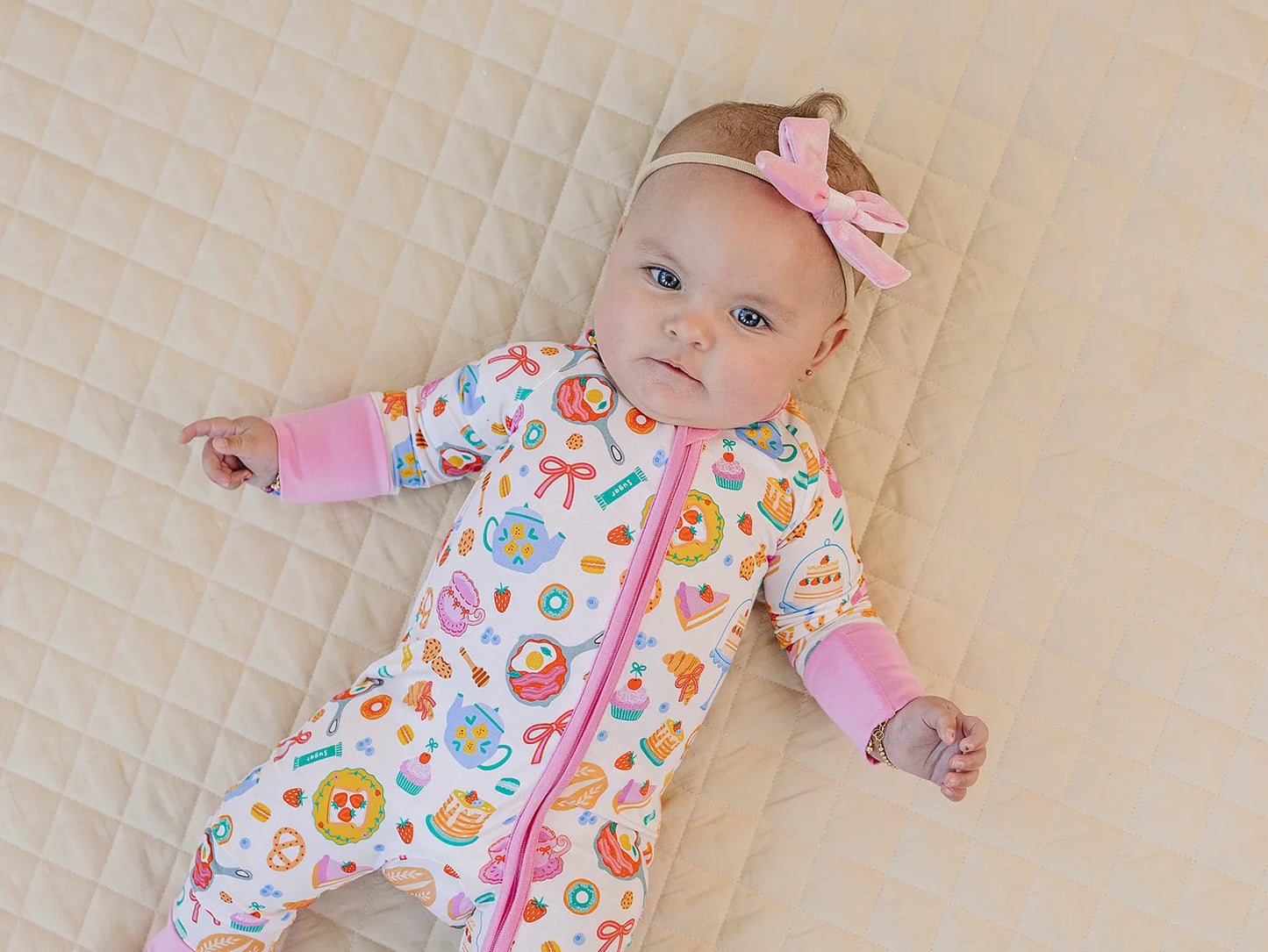 Bamboo Zip Romper | Breakfast Whimsy