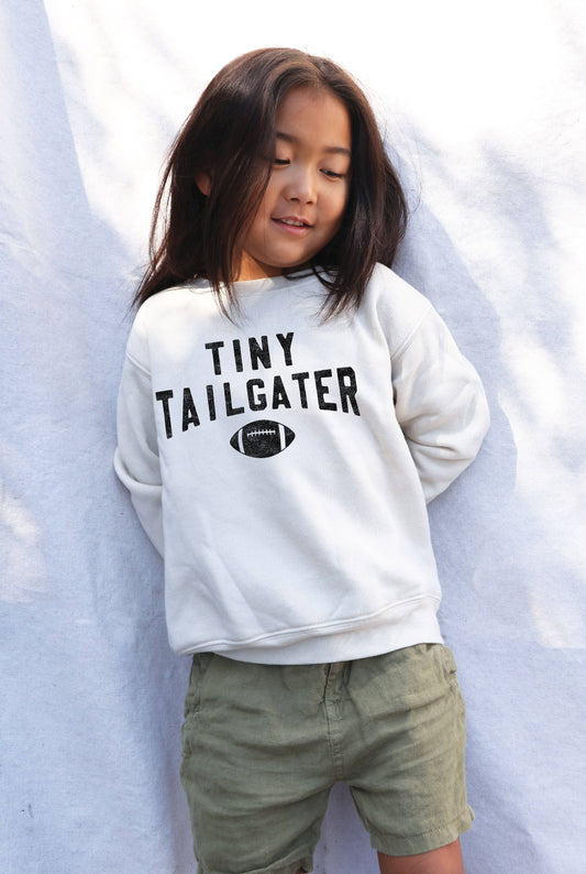 TINY TAILGATE SWEATER- RED OR WHITE