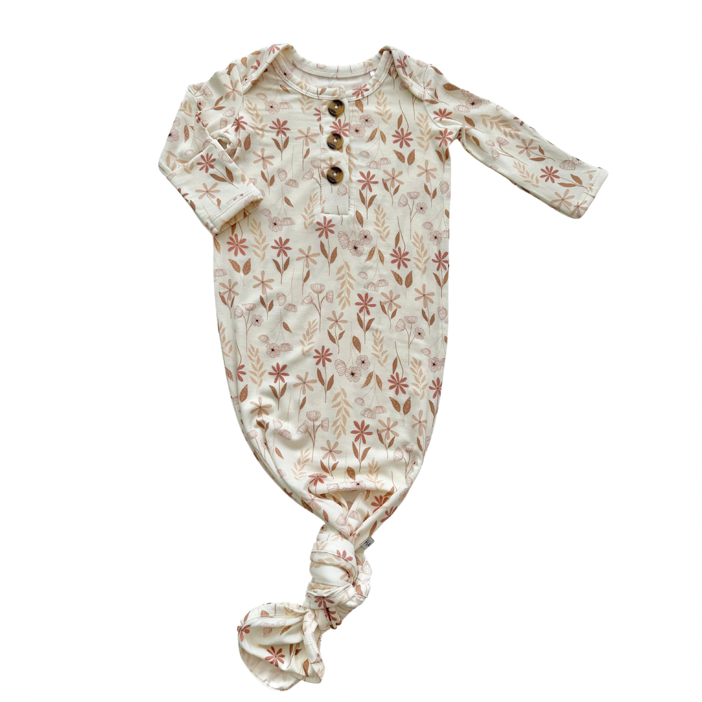 Knotted Baby Gown -  Wildflower: Gown Only