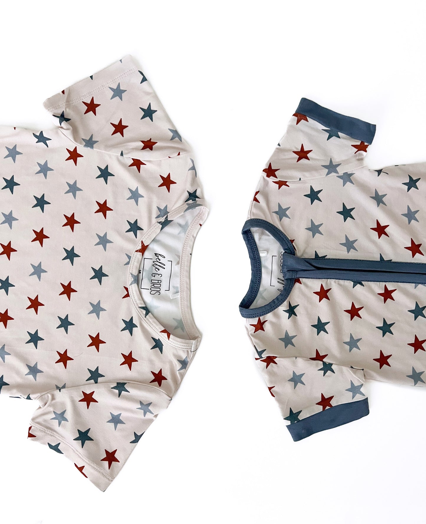 RED WHITE & BLUE STARS | SHORTIE TWO PIECE SET