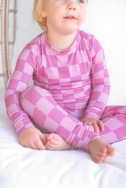 PINK CHECK | TWO PIECE SET