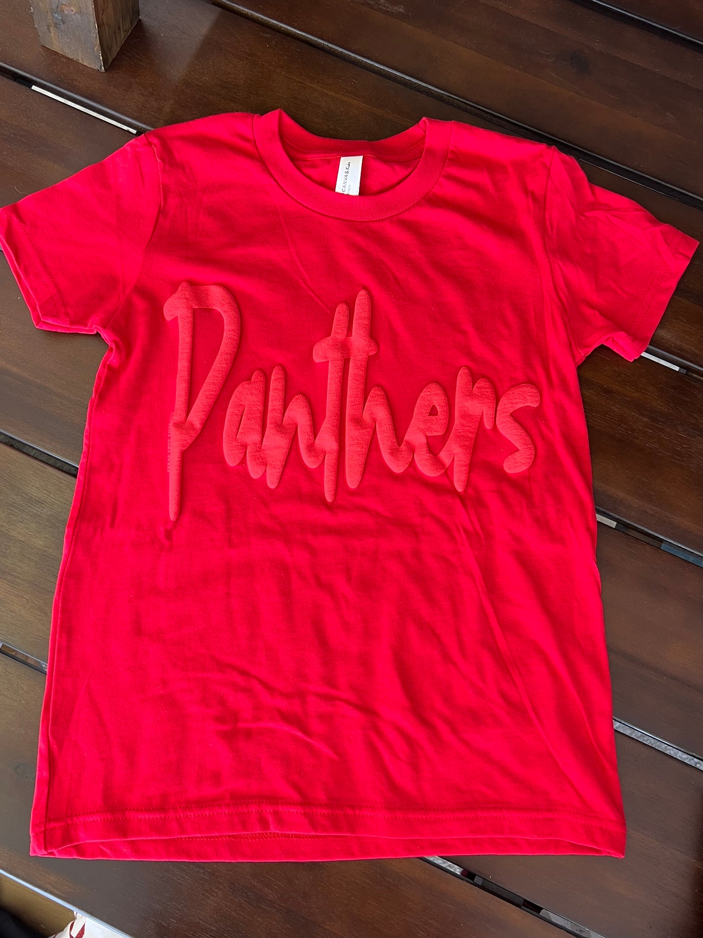 Panthers Red Puff Tee