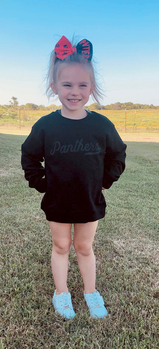 Toddler Panthers Puff Sweater