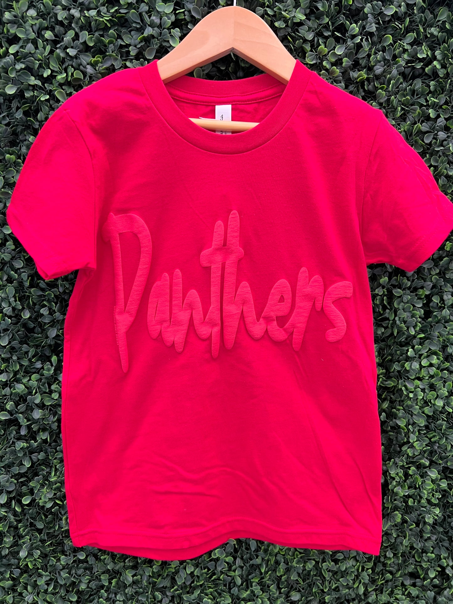 Panthers Red Puff Tee