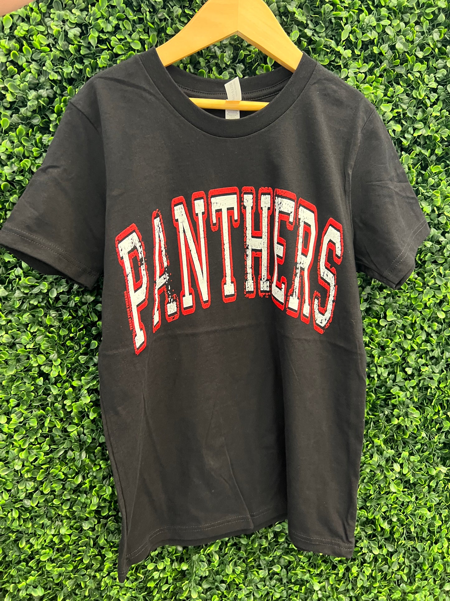 Youth panthers black tee