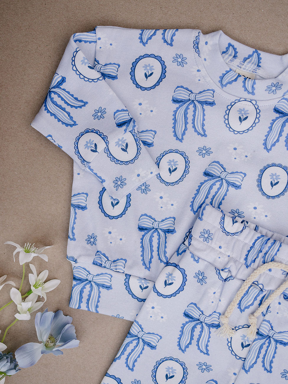 Jogger Set | Blue Bow