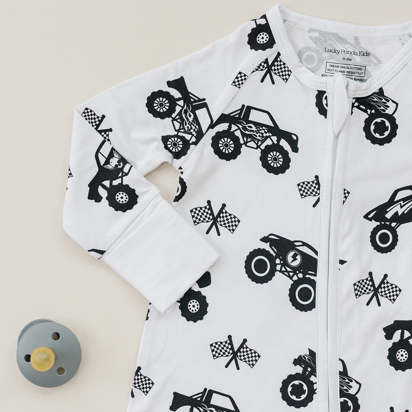 Bamboo Zip Romper | Monster Blaze