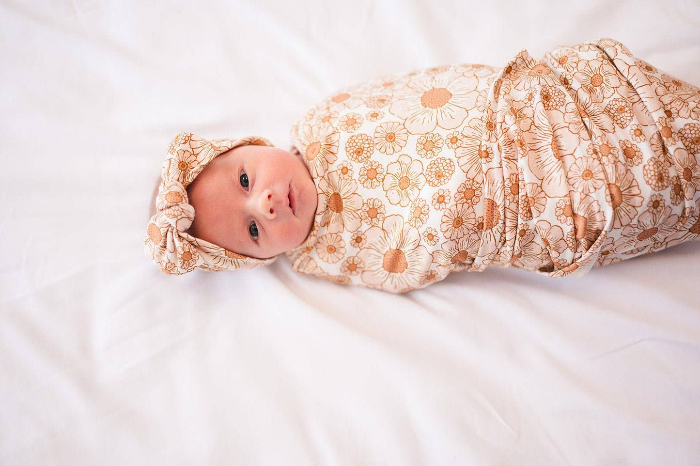 Bamboo Stretch Swaddle - Flower Garden: Swaddle Only