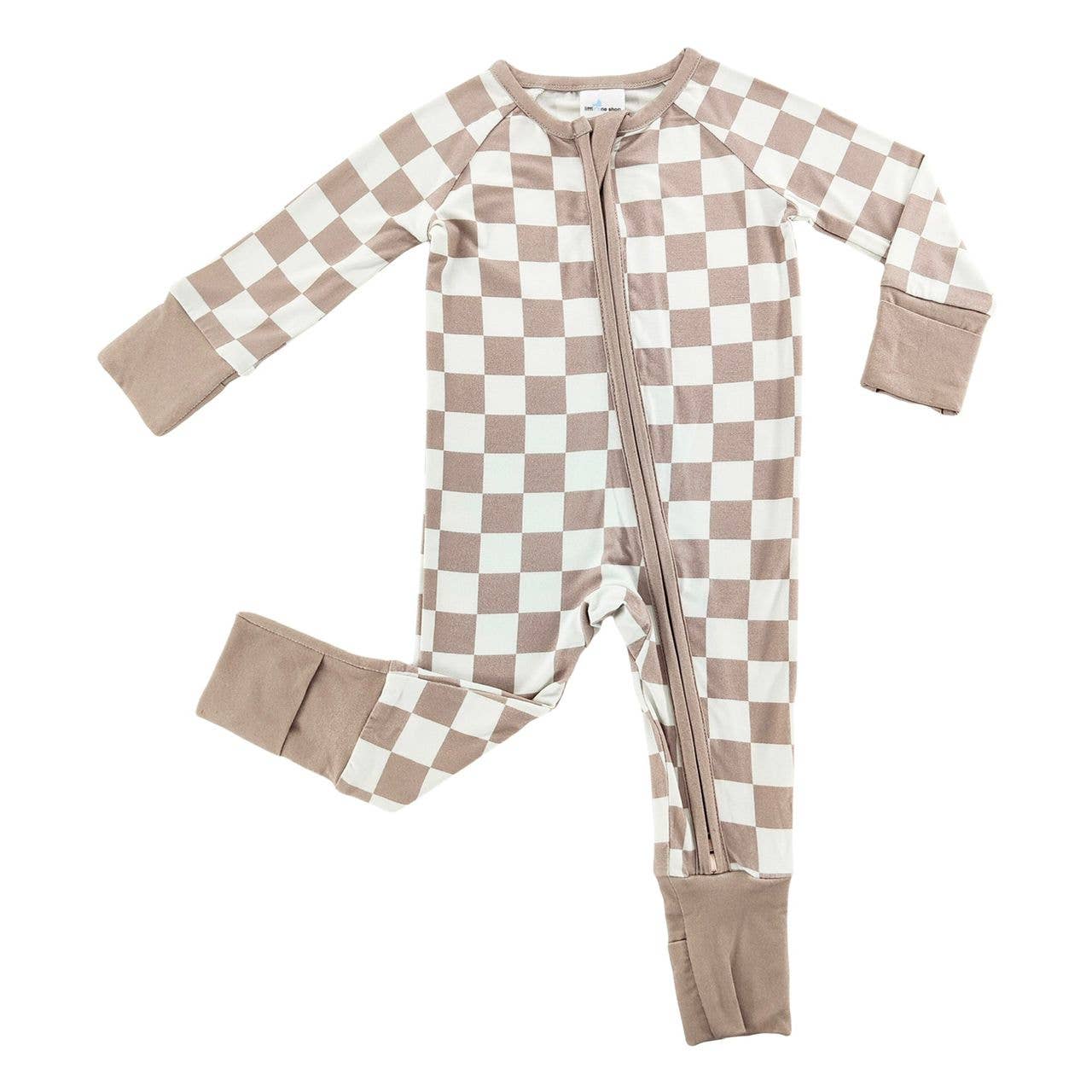 Beige Checkered Bamboo Sleeper